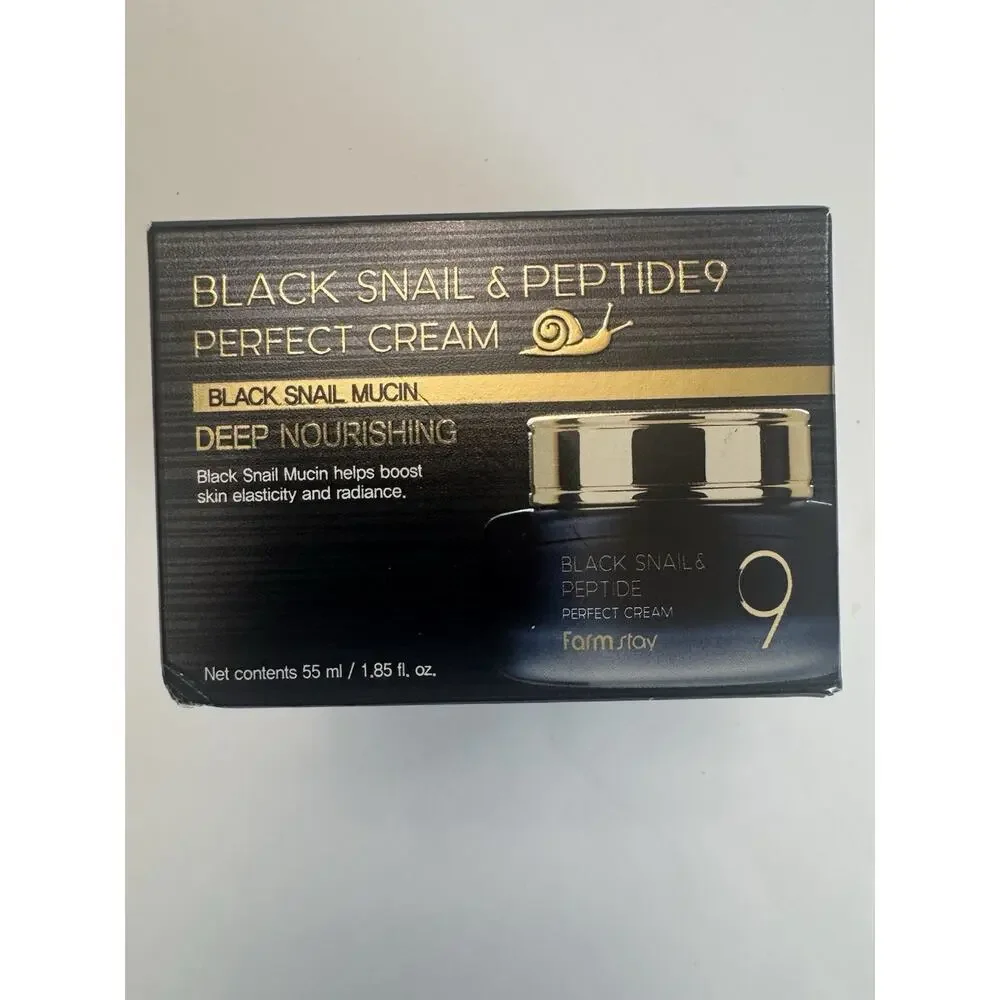 Farmstay Black Snail & Peptide 9 Perfect Cream 55ml K-Beauty New